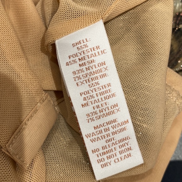 NEVER WORN scripted mettallic body suit size M - Picture 9 of 9